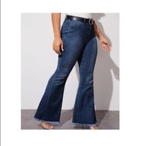 High Waist Flare Leg Jeans